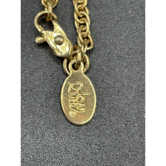 Joan Rivers Multi Color Jeweled Egg‎ Pendant Pearl Necklace  Gold Tone 28" - Picture 4 of 7